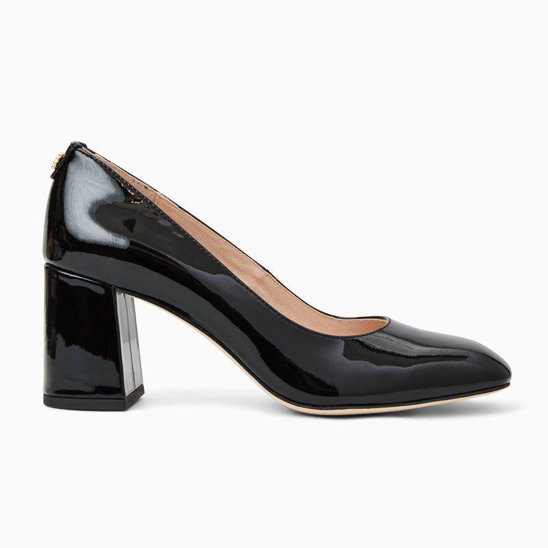 Lenora Leather Pump Heel