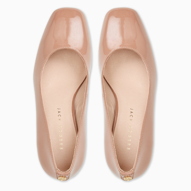 Lenora Leather Pump Heel