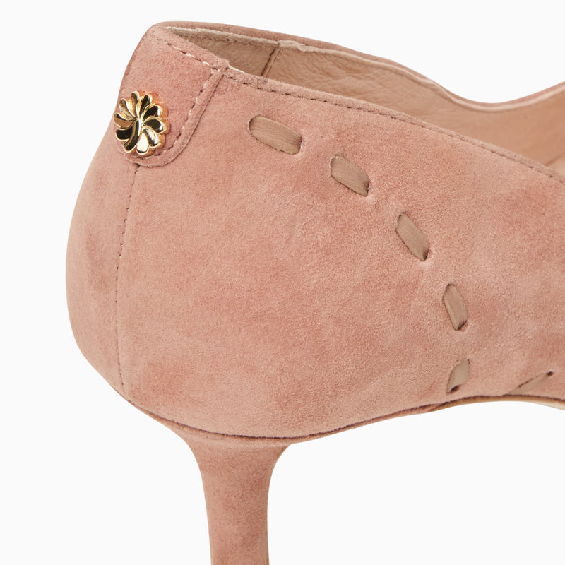 Bridgette Suede Heel Pump