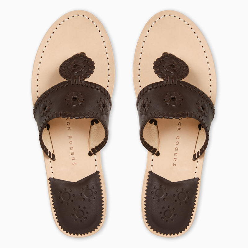 Jacks Leather Flat Sandal