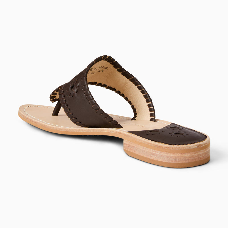 Jacks Leather Flat Sandal