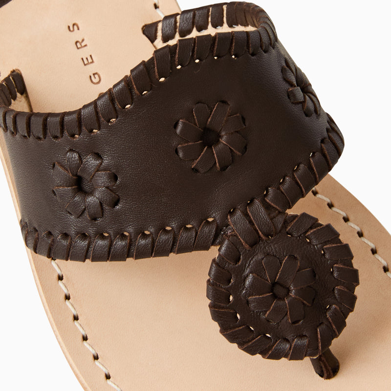 Jacks Leather Flat Sandal