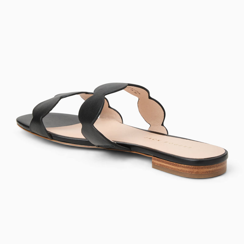 Greglen Leather Flat Slide