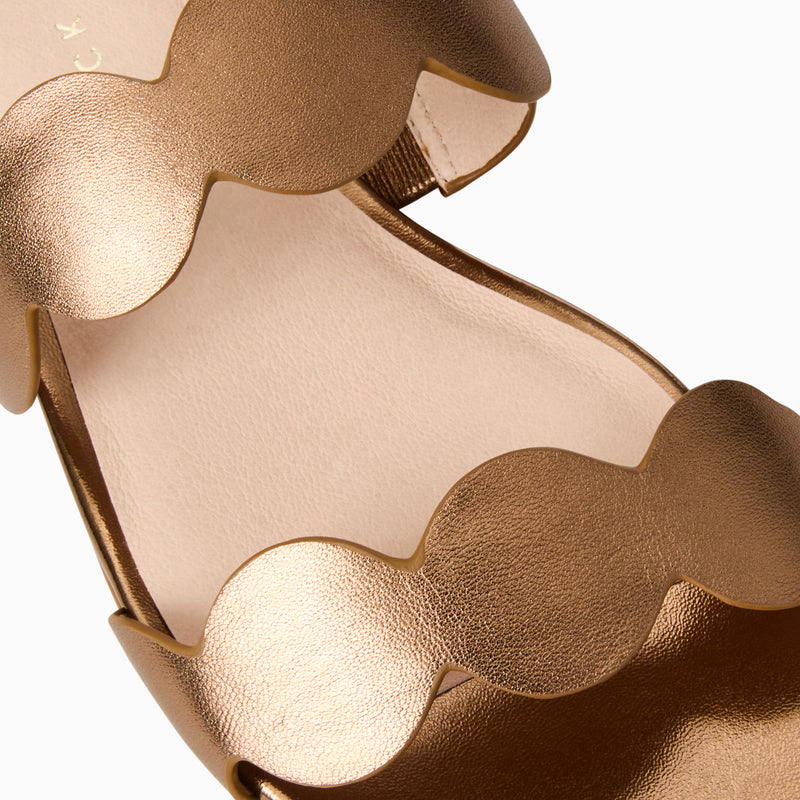 Greglen Leather Flat Slide