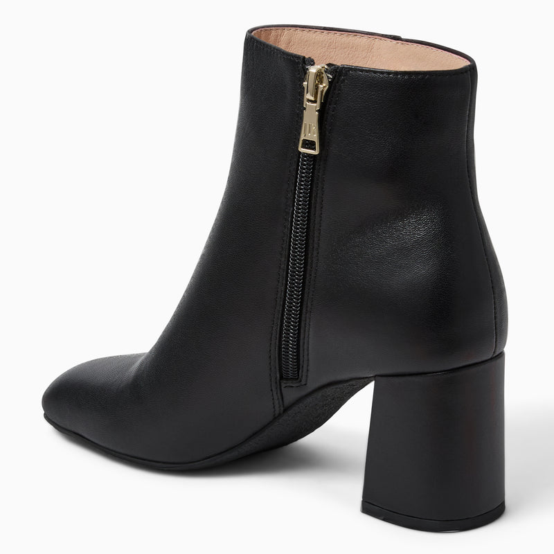 Augustine Leather Block Heel Bootie