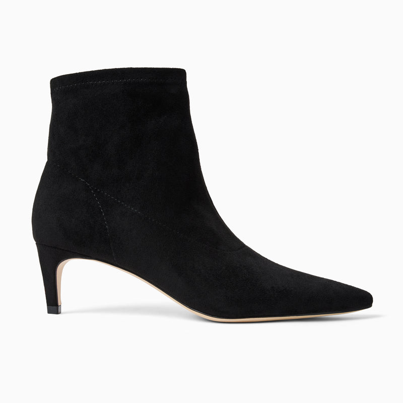 Charleston Stretch Kitten Heel Bootie