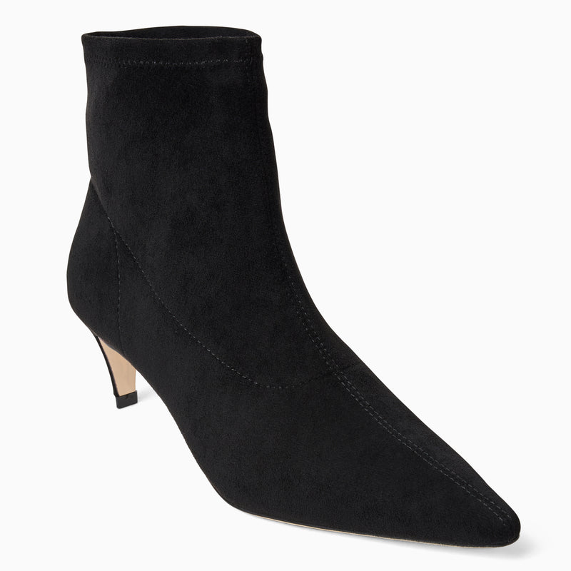 Charleston Stretch Kitten Heel Bootie