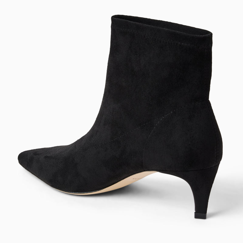 Charleston Stretch Kitten Heel Bootie