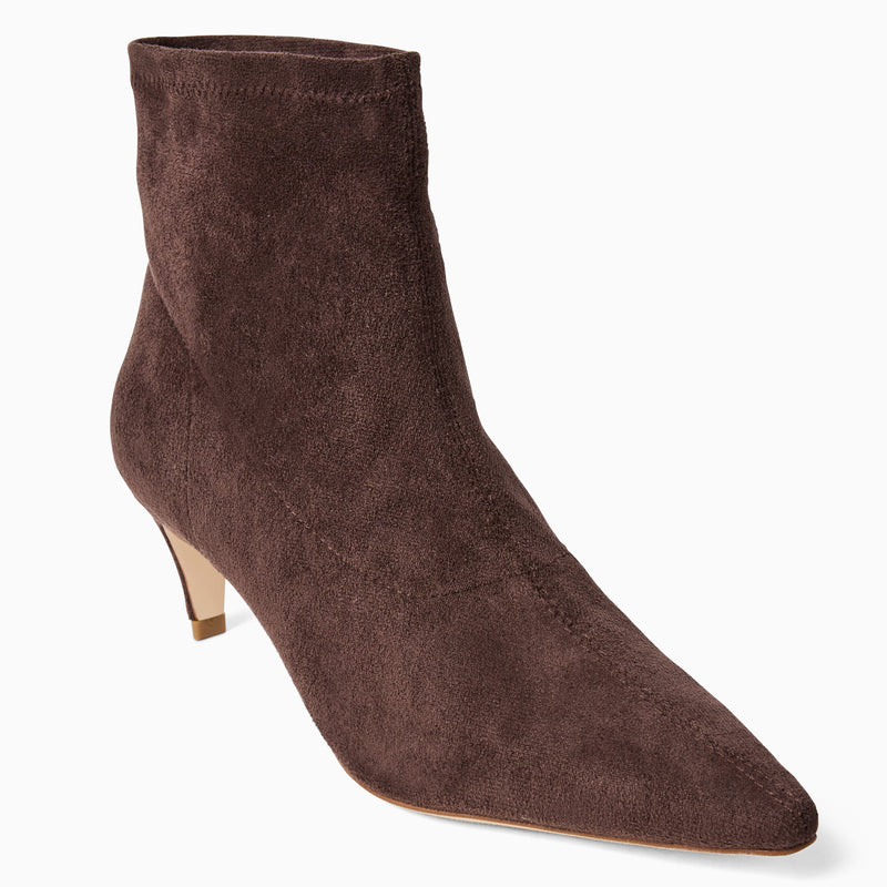 Charleston Stretch Kitten Heel Bootie