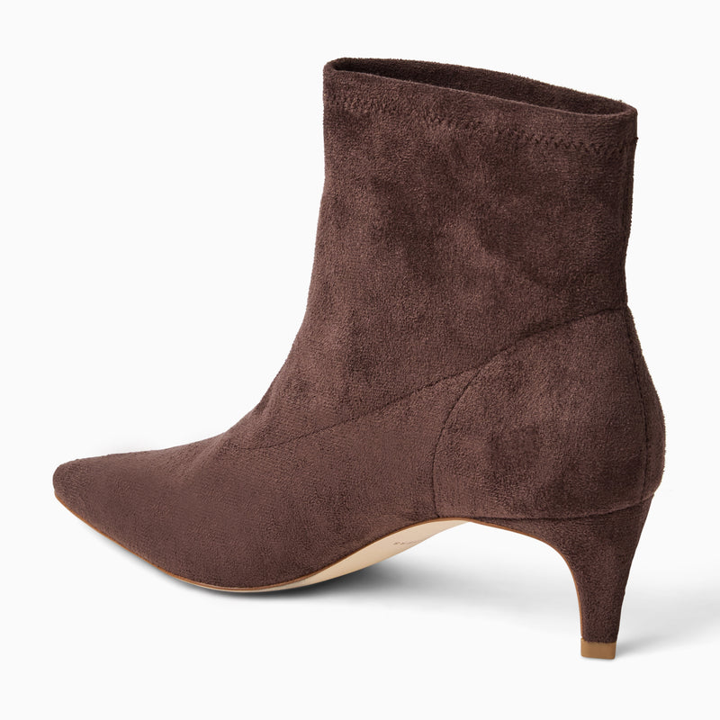 Charleston Stretch Kitten Heel Bootie