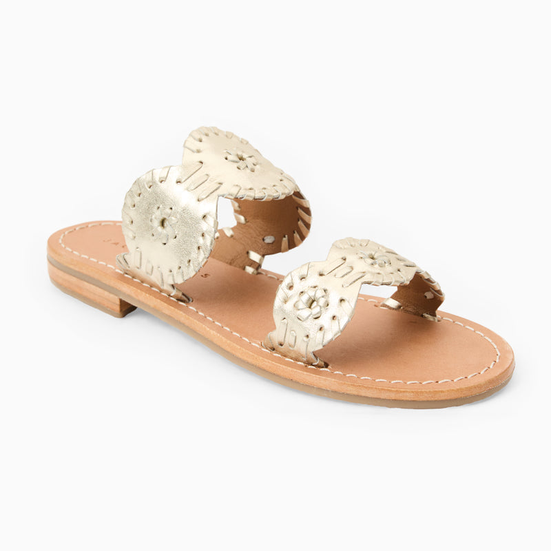 Girls Leather Lauren Slide Sandal