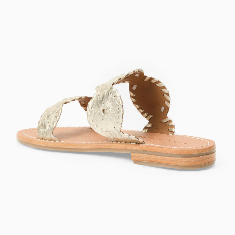 Girls Leather Lauren Slide Sandal