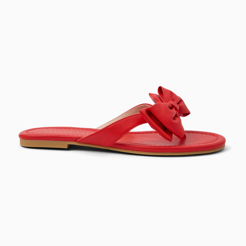 Vannah Leather Bow Sandal