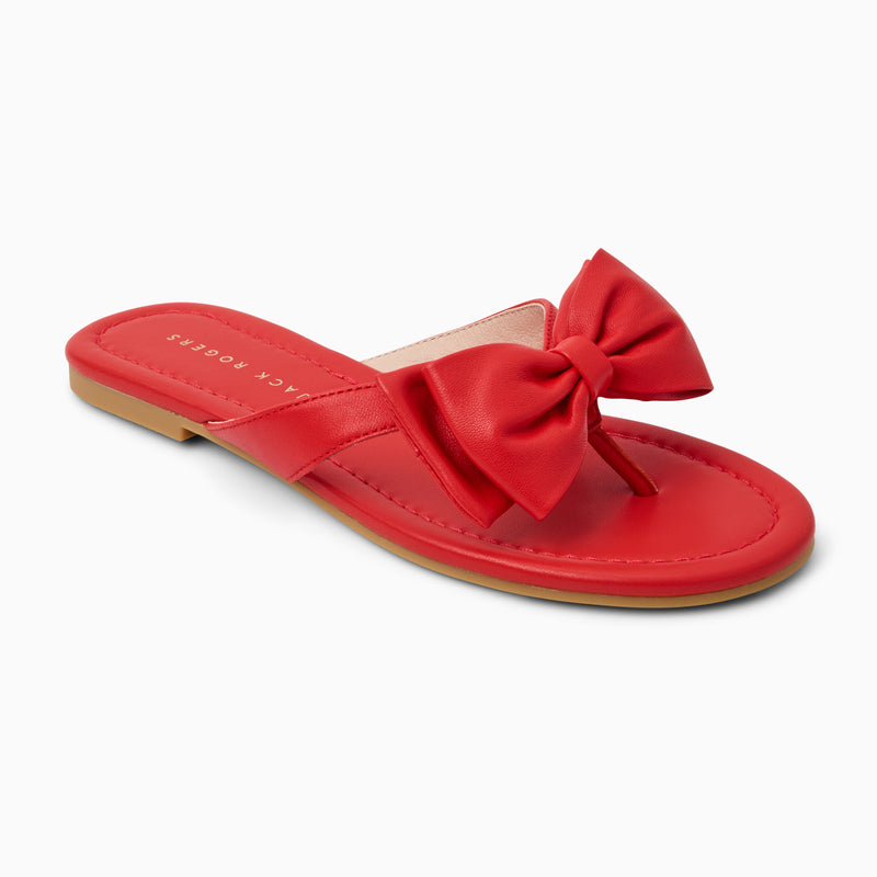 Vannah Leather Bow Sandal