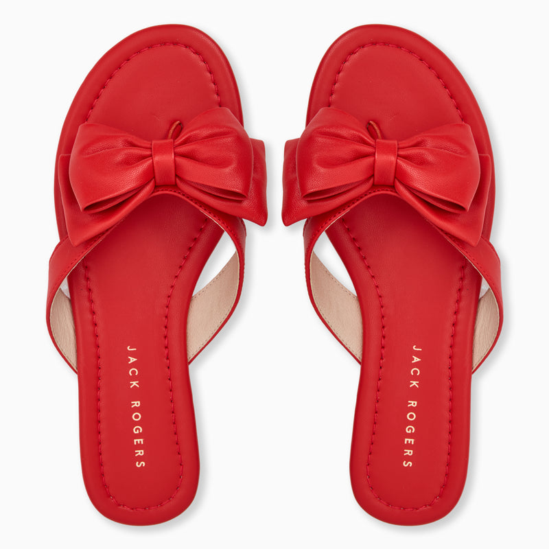 Vannah Leather Bow Sandal