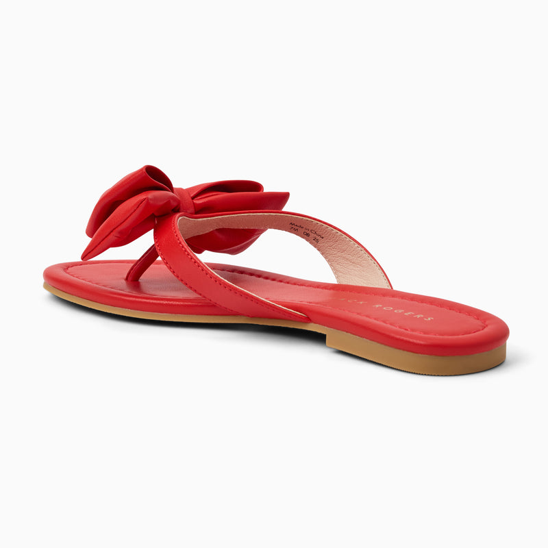 Vannah Leather Bow Sandal