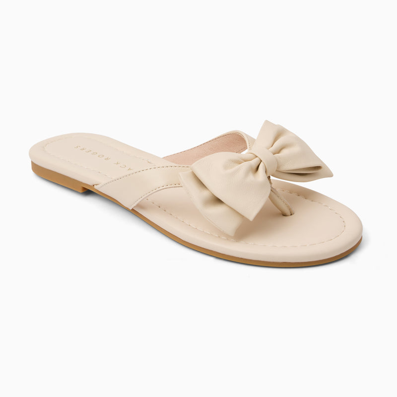 Vannah Leather Bow Sandal