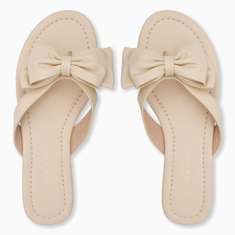 Vannah Leather Bow Sandal