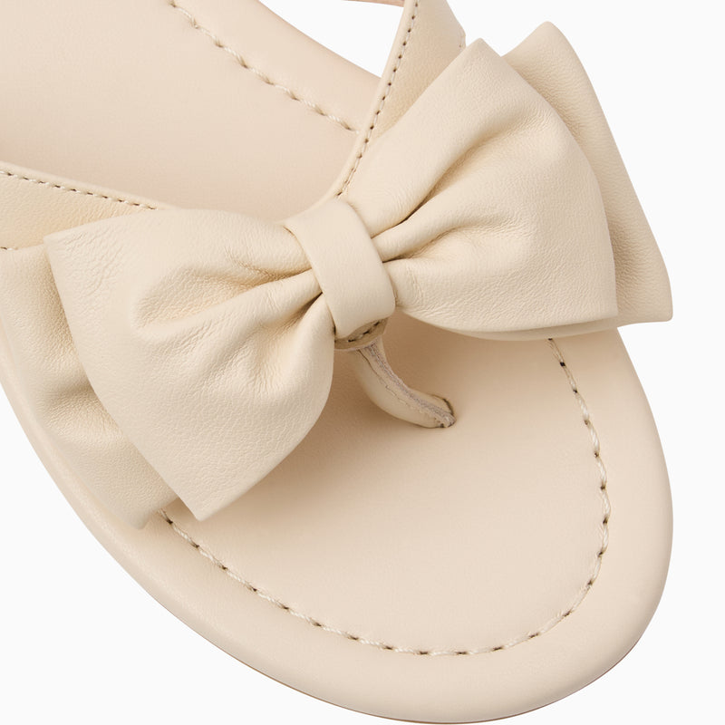Vannah Leather Bow Sandal