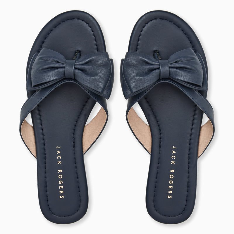 Vannah Leather Bow Sandal