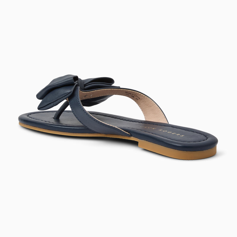 Vannah Leather Bow Sandal