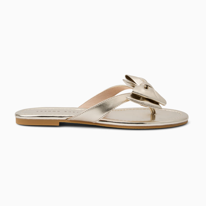 Vannah Leather Bow Sandal