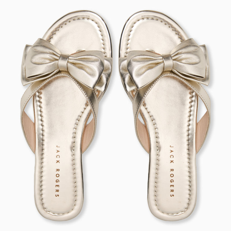 Vannah Leather Bow Sandal
