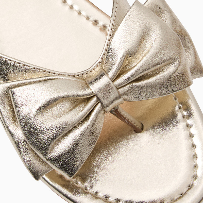 Vannah Leather Bow Sandal
