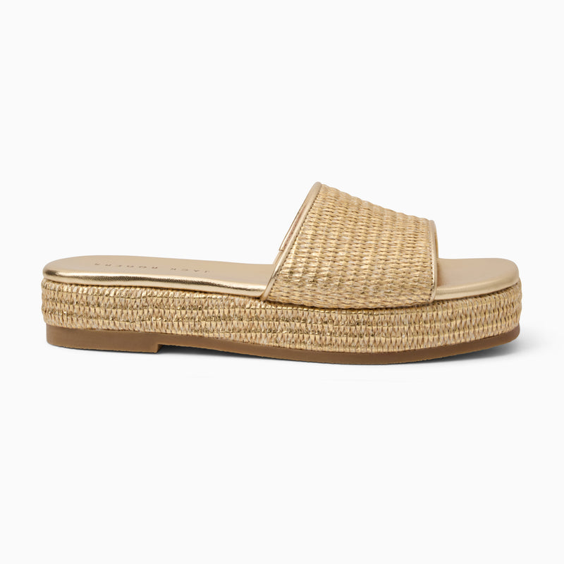 Bay Raffia Flatform Sandal
