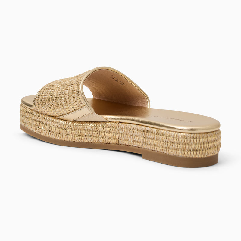 Bay Raffia Flatform Sandal