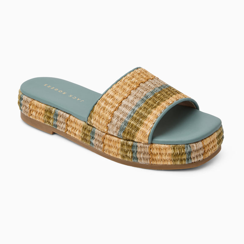 Bay Raffia Flatform Sandal