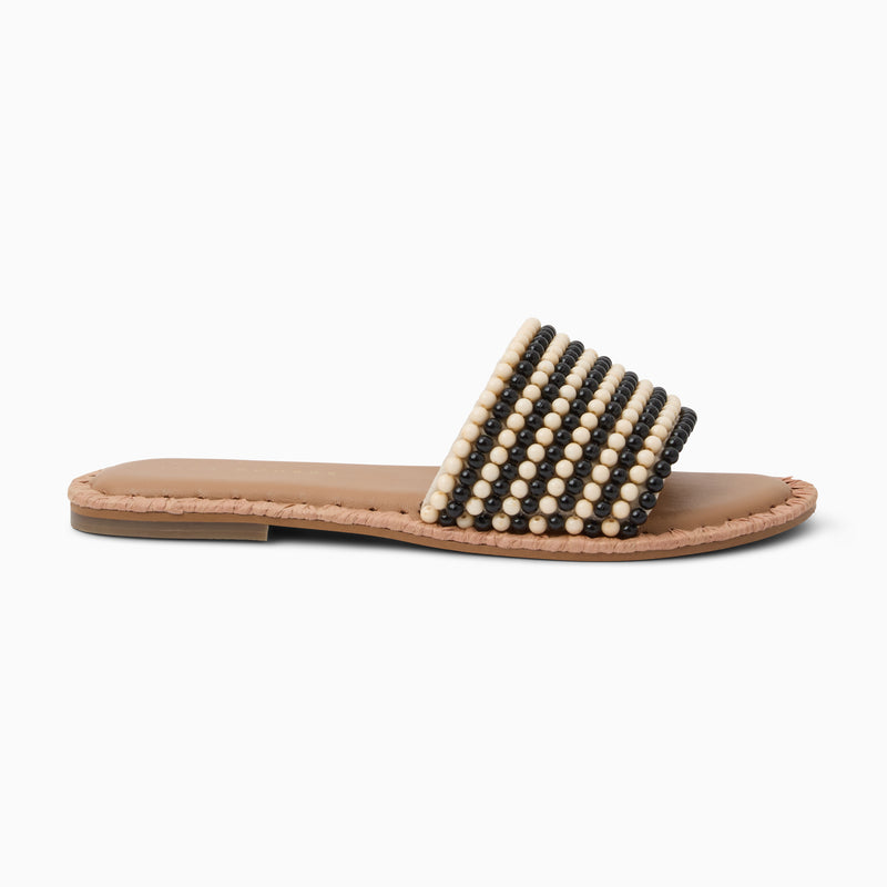 Savanah Beaded Slide Sandal