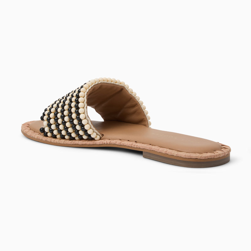 Savanah Beaded Slide Sandal