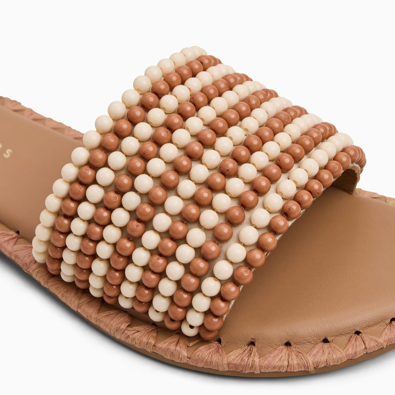 Savanah Beaded Slide Sandal