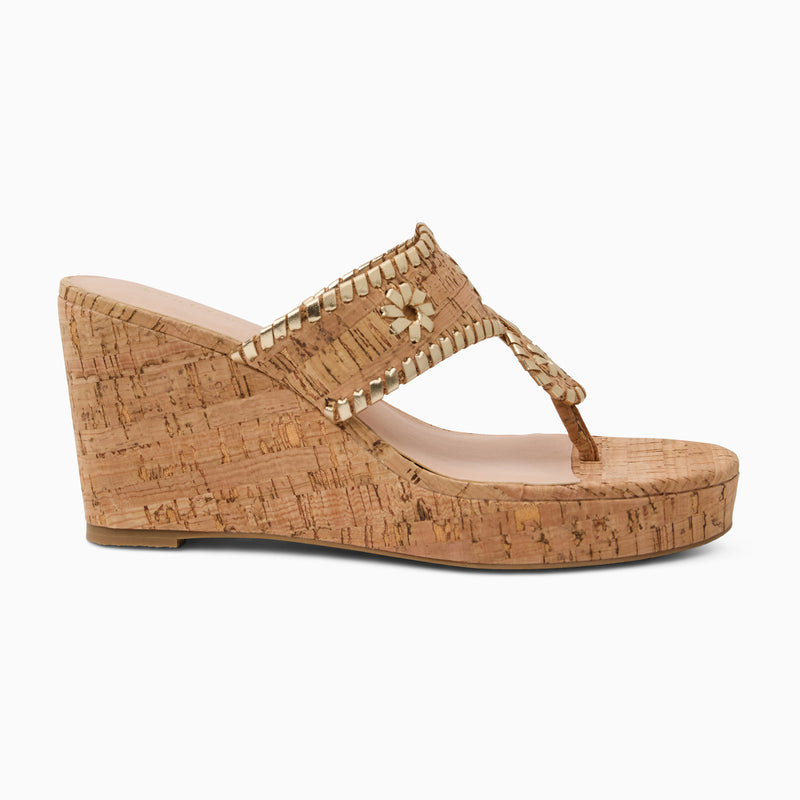 Jacks Cork High Heel Wedge