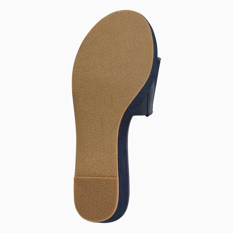 Bay Fabric Mid Wedge Heel