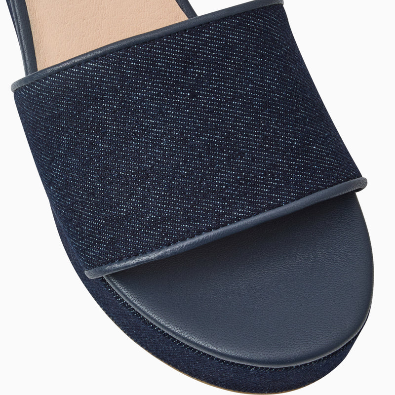 Bay Fabric Mid Wedge Heel