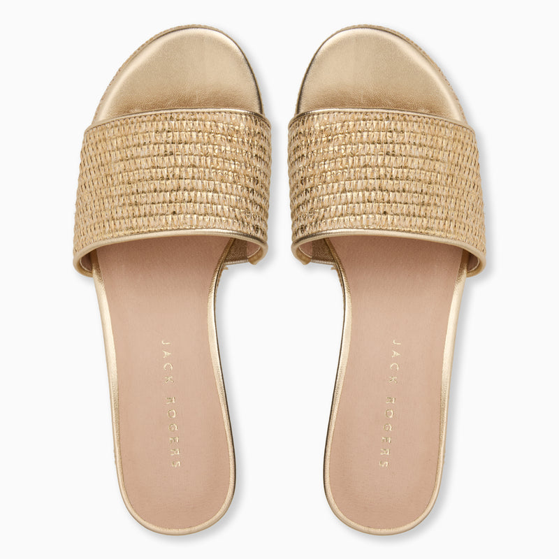 Bay Raffia Mid Wedge
