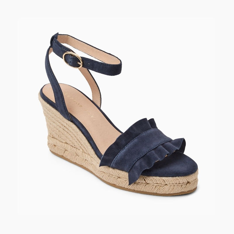 Rozette Ruffle Wedge