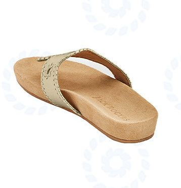 A molded foot bed with a soft leather finish follows the contours of your foot! This style runs small, we suggest ordering a half size up