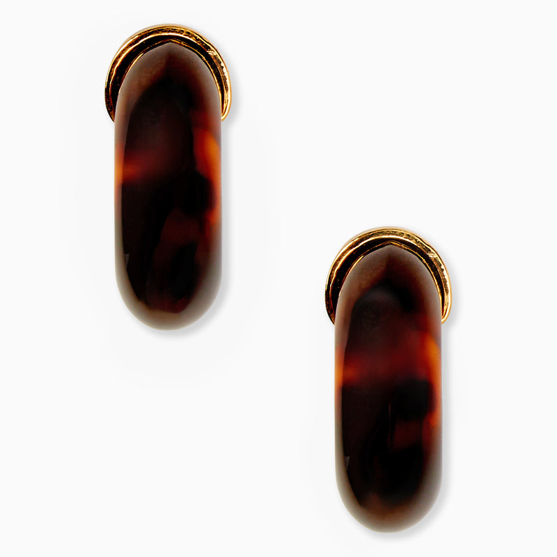 Gina Italian Gold-Plated Hoop Earrings