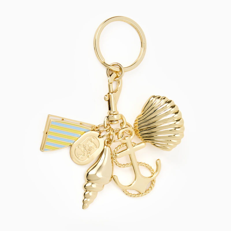 Capesante Gold-Plated Charm Key Ring
