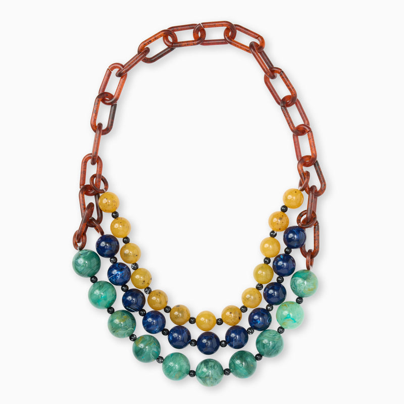 Sorrento Italian Triple Strand Necklace