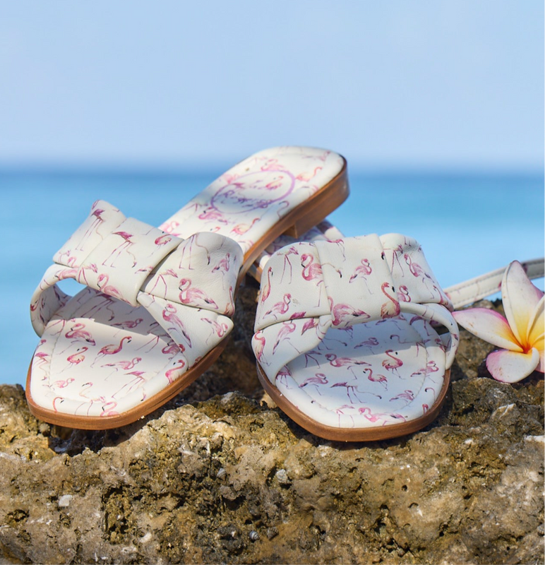 Monica Italian Leather Slide