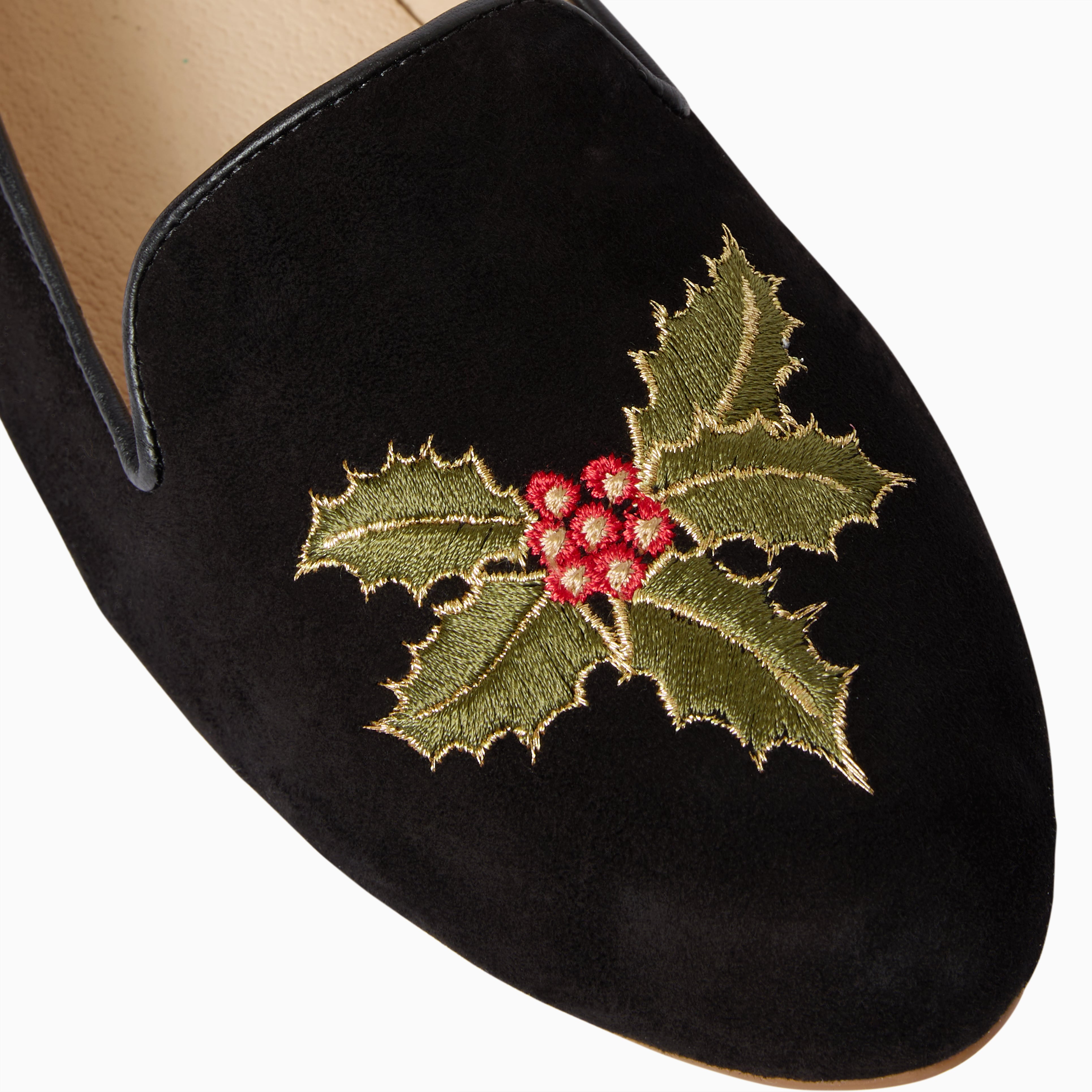 Embroidered Holly Loafer