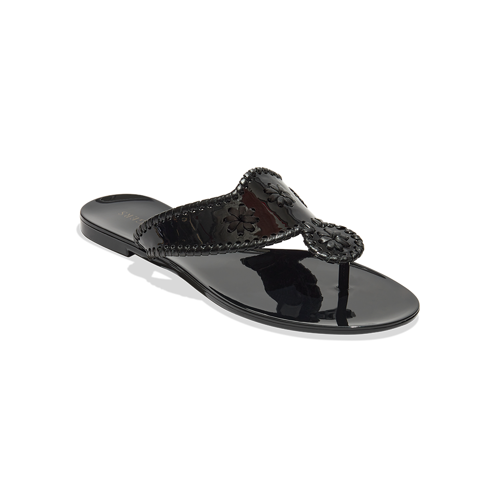 Jack rogers 2025 black jelly sandals