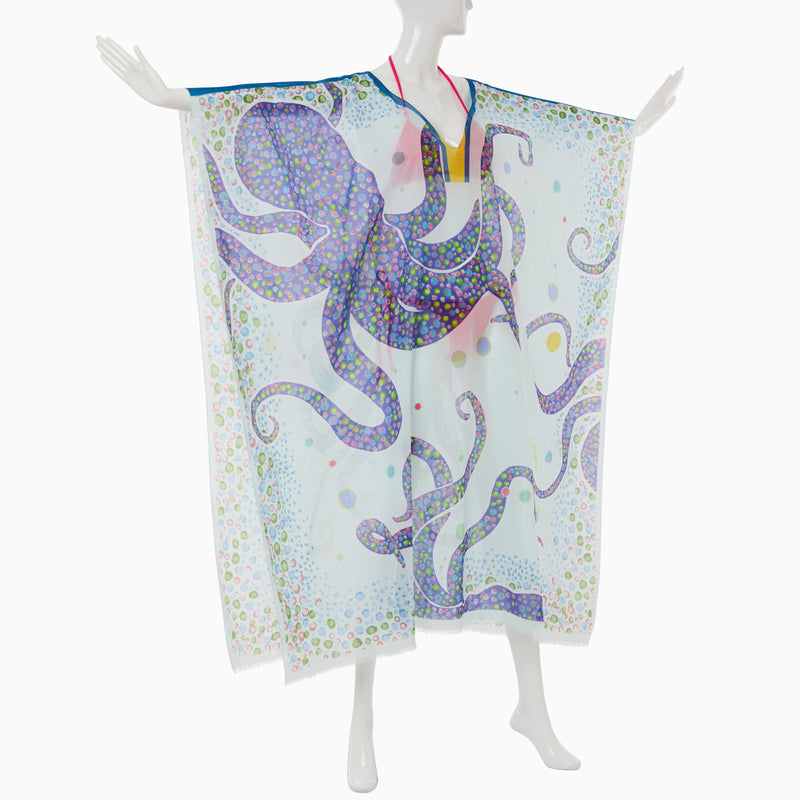 Jacks Italian Cotton Octopus Kaftan