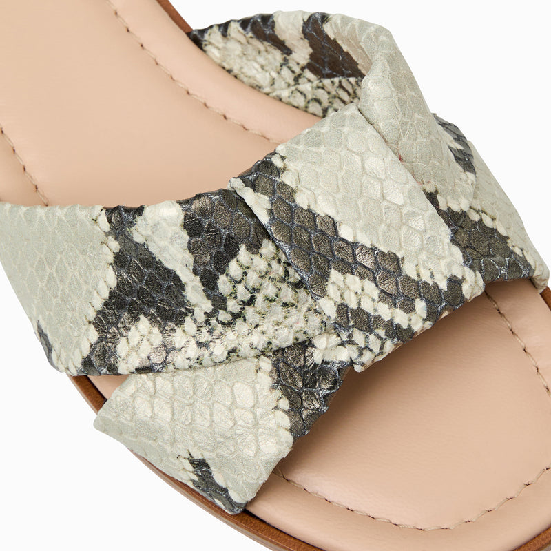 Monica Italian Leather Slide