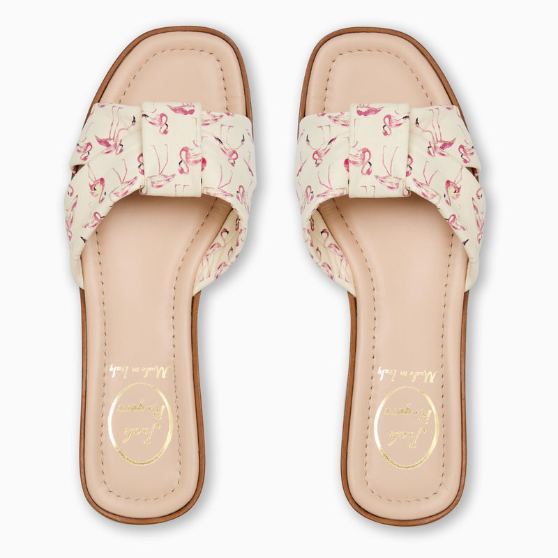 Monica Italian Leather Slide