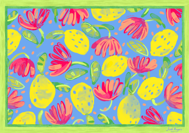 Jacks Italian Cotton Hibiscus Pareo